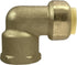 2 Pcs XFITTING Push Fit 1/2 Inch x 1/2 Inch Female NPT Elbow, 1/2" Inch with 1 Clip