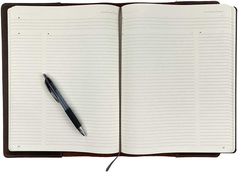 Hide & Drink Journal Cover for Moleskine Hard Cover Sketchbook XXL Size 8.5 x 11 in., Full Grain Leather, Bourbon Brown