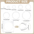 9Pcs 10/8.5/7.6/6.6/5.5/4.5/3.5/2.5/1.5 Inch BENECREAT Ring Router Templates, Transparent Acrylic Tracing Template