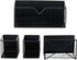 MyGift Magnetic Office Supplies Storage Organizer Baskets, Industrial Matte Black Metal Wire Mesh Mail Slot, 4 Piece Set