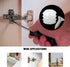 MingQiEven 200 Pack Plastic Hinge Dowel Inserts with Screws, White Dowels Door Hinge for Cabinet Door Drawer Bedside