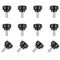 12 Pcs M4 x 10mm Threaded Knurled Thumbscrew, Monitor Screws Vesa Mount Screws, Carbon Steel Clamping Knobs