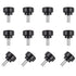 12 Pcs M4 x 10mm Threaded Knurled Thumbscrew, Monitor Screws Vesa Mount Screws, Carbon Steel Clamping Knobs