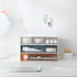 Plastic Storage Drawer, 6 Drawers Desk Organizer, Makeup Organizer, Blue (6.5"L x 8.9"W x 5.1"H)