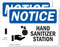 (2 Pack) Hand Sanitizer Station Sign With Symbol OSHA Notice Sign 7