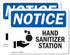 (2 Pack) Hand Sanitizer Station Sign With Symbol OSHA Notice Sign 7