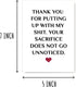 VLPGifts Thank You For Putting Up With My Shit Card - Witty Bday Message Card - Valentine Card For Boyfriend