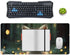 KRECDKQ 40x90cm Fox Baby Forest Night Lights Large Mouse Pad Gaming Mousepad Desk Pad for Keyboard and Mouse Mat