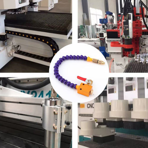 CNC Cooling System Mist Coolant Lubrication Spray System for 8mm Air Pipe CNC Lathe Milling Drill Machine