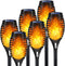 LNRYY Outdoor Solar Lights, 6Pack Solar Torch Light with Flickering Flame, Solar
