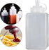 Commercial 600ml Condiment Bottle Ketchup Bottle Leakproof with Lid Ketchup Honey Dispenser for Kitchens Mustard BBQ