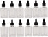Glass Bottle for Essential Oils, 1 oz Small Empty Drop Bottle, 30ml Square Glass Lab Dropping Container (Clear, 12PCS)