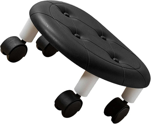 Keebgyy Round Low Rolling Stools, Universal Wheels Stools, Round Rolling Stool, Universal Wheel Small Roller Swivel