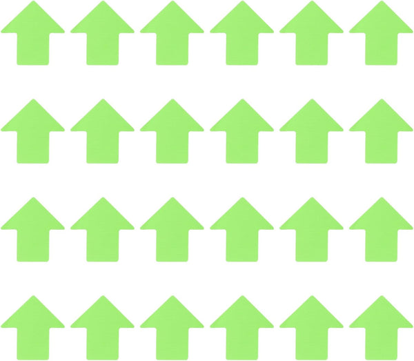 PATIKIL 3.9 x 3.9" Arrow Carpet Spot, 24Pcs Waterproof Floor Spot Marker Decoration for Classroom, Green