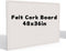 Large Bulletin Board 48 x 36 Inches, Foldable Notice Pin Board for Wall, Decorative Felt Pin Board