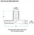 Poly Pex-A Expansion Tee Fitting, 1/2" x 1/2" x 3/4", Plastic Pipe Fitting for Pex-A Tubing