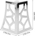 10cm 4pcs PRETYZOOM Metal Cabinet Feet with Hollow Floral Pattern, Chrome-Plated Furniture Legs for Coffee Table, Tv