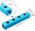 Baomain Aluminum Air Manifold Block, 1/4" PT Threaded, 4-Way 7-Port for Pneumatic Systems