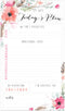 Boho Spirit Sticky Note Daily to-Do Planner - 50 Sticky Pages for Daily Tasks, Floral Note Scheduling, 6" x 10" Planner