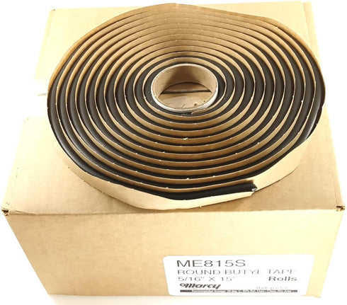 Marcy Butyl Tape ME815S Auto Glass Sealant/Adhesive 15' Roll Soft Seal 5/16" by BAP