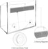 Magnetic Glass Whiteboard Marker Holder, Magnetic Dry Erase Marker Holder for Fridge, Office, Home, 1 Pack