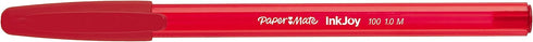 Paper Mate InkJoy 100ST Ballpoint Pens, Medium Point (1.0 mm), Red, 50 Count