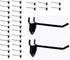30 Packs 6-inch Long Metal Pegboard Hooks, Standard Hooks for Pegboard Panels