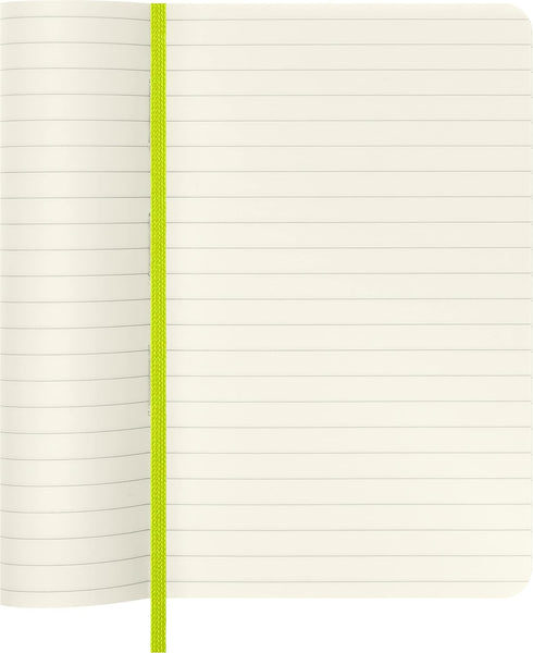 Moleskine Classic Notebook, Soft Cover, Pocket (3.5" x 5.5"), Ruled/Lined, Lemon Green, 192 Pages