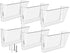 MaxGear Clear Acrylic File Holder Wall Organizer, 6 Pockets Hanging File Organizers for Office and Home, 13x4x7 inches
