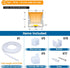 16.5FT/5M IP67 11MM USC4 5M Muzata Silicone LED Channel Waterproof and Dustproof Flexible Bendable Spotless Diffuser