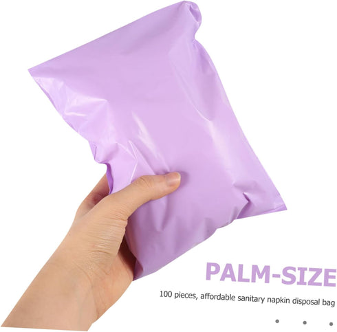 2sets 100pcs*2 CALLARON Menstrual Bags Sanitary Napkin Disposal Bags Self Sealing for Women