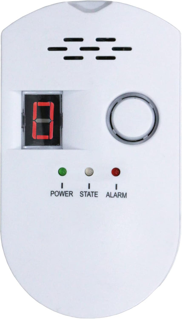 Natural Digital Gas Detector, Home Gas Alarm, High Sensitivity LPG LNG Coal Leak Detection Monitor Sensor