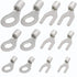 420pcs Non-Insulated Ring Terminals & Fork Connector Kit 22-16/16-14/12-10 Gauge Wire Lugs