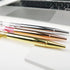 Fancy Metal Ballpoint Pens - Floating Glitter Dynamic Liquid Sand Pen, Black Ink, 3 Count