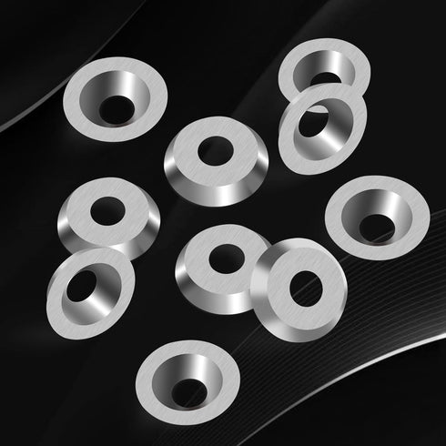 12mm Round Carbide Inserts for Woodturning, R12 X 2.5mm Indexable Tungsten Carbide Cutter Inserts Set (10pcs)