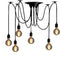 Spider Light Chandelier Spider Pendant Light Fixture Edison Chandelier 6 arms Vintage