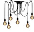 Spider Light Chandelier Spider Pendant Light Fixture Edison Chandelier 6 arms Vintage