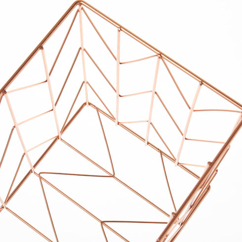 Y YOMA 1 Pack Rose Gold Hanging File Folder Organizer, Letter Size Metal File Kit for Desk Home Office Classroom
