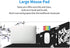 Japanese Life Death Keyboard Mat, Black White Anime Gaming Mouse Pad with Anti-Slip Rubber Base, Sakura Pagoda Sun