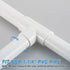 1-1/4" 3 3 Elbow Elbow uxcell PVC Tee, Pcs Way Connector Furniture Grade PVC Tee Pipe Fitting Adapter Corner Fitting