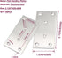 50PCS Plates,3-1/8''304 Fixing-Silver,3.15X1.57X0.08IN Flat Mending Heavy Duty Stainless Steel Straight Mending Joining