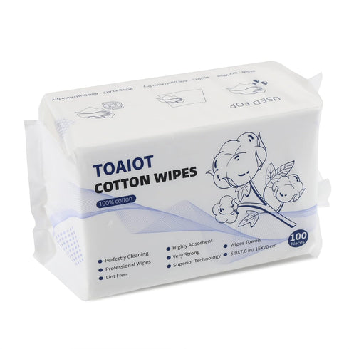 BCZAMD Toaiot 3D Printer Accessories, Resin Cleaning Tool Dry Wipes, Lint Free Flushable Towel, 100 Counts