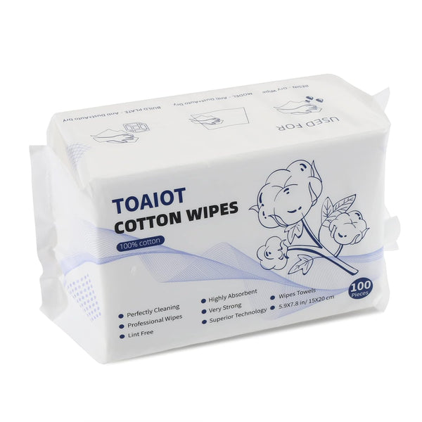 BCZAMD Toaiot 3D Printer Accessories, Resin Cleaning Tool Dry Wipes, Lint Free Flushable Towel, 100 Counts