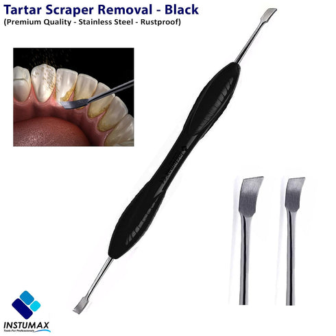 4Pcs 6/23, Professional Oral Care Tools Tartar Removal Scaler, College Tweezer, Explorer Probe Mouth Mirror for Dental