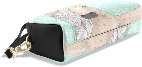 Flower Horse Pencil Case for Kids, Student Stationery Pen Holder Bag for Boys Girls School Office Storage