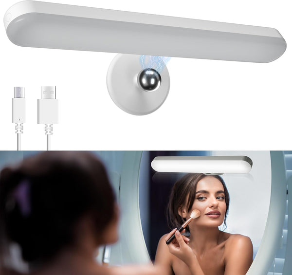 Benreom Wireless Vanity Lights for Mirror, Rechargeable Battery Operated Stick on Lamp,