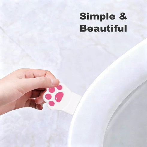 Aphumedc 4 Pack Toilet Seat Lifter Handle, Toilet Lid Cover Lifter Toilets Seat Handle Holder Lift Tools Avoid Touching