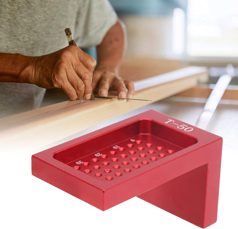 Woodworking Scriber - Aluminum Alloy Saddle L Square Ruler, Precision Tool with Metric Scale