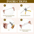 Thinp 4 Bulb Pcs Ceiling Fan Pull Chain Extender, Pull Chain Extension Fan Light Shaped Pulls Chains for Ceiling Fans