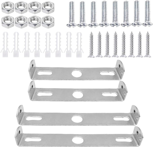 Elandy 4 Pcs Light Fixture Mounting Bracket Kit, 90 mm / 3.54 in